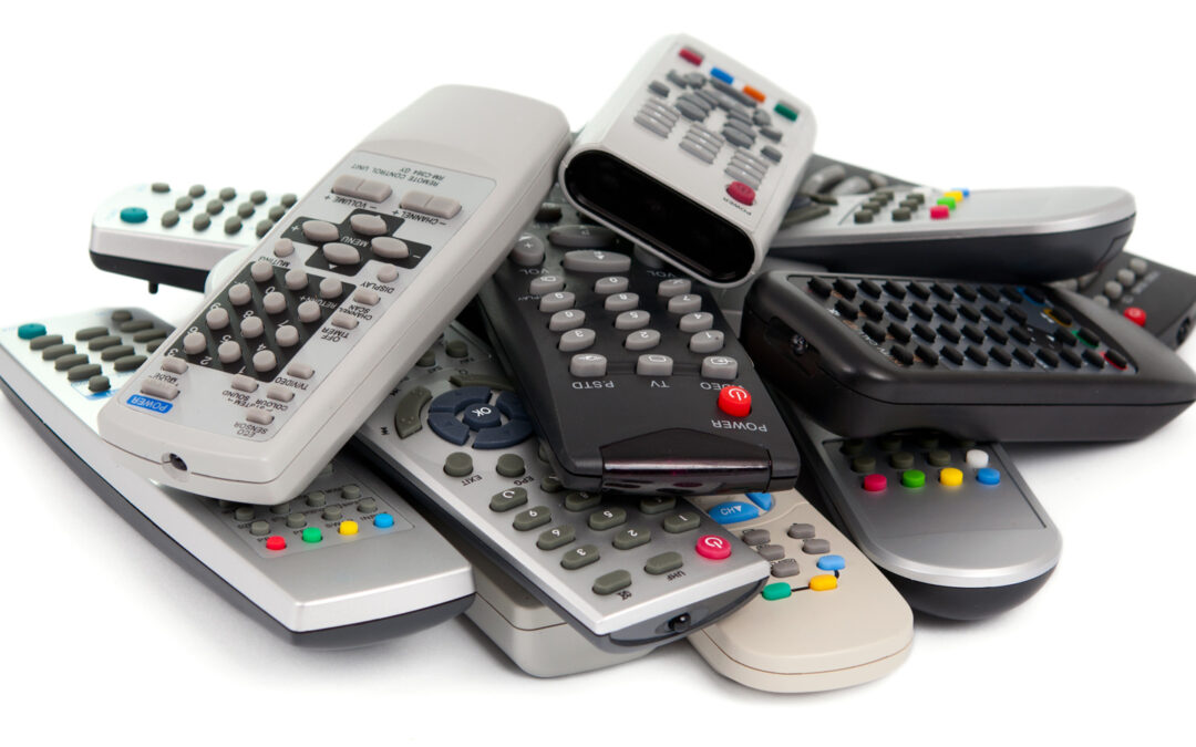 Pile of remote controls