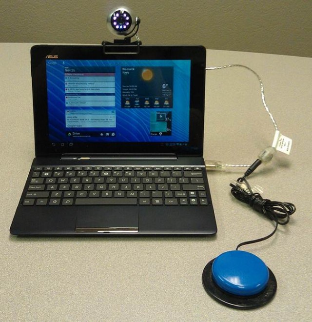 Android with Tracker Pro Head mouse