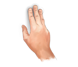 Image: three finger gesture