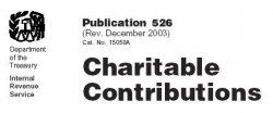 Image of Charitable Contributions IRS Form 526