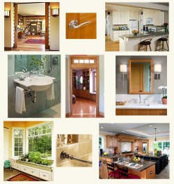9 picture collage of simple home modifications