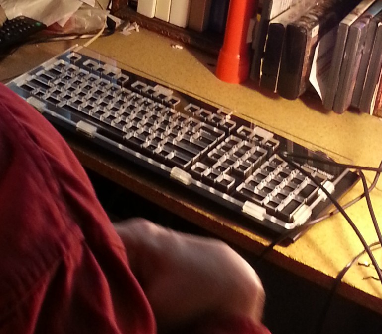 keyboard with keyguard