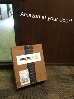 package with amazon.mile lable