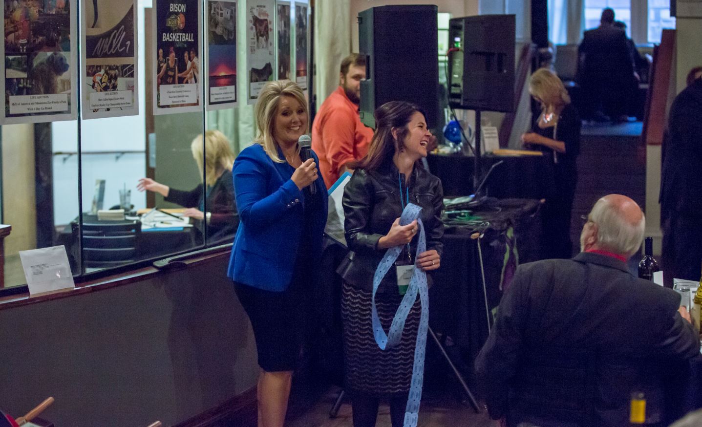 Kirsten Kealy and Tami Ternes laughing.