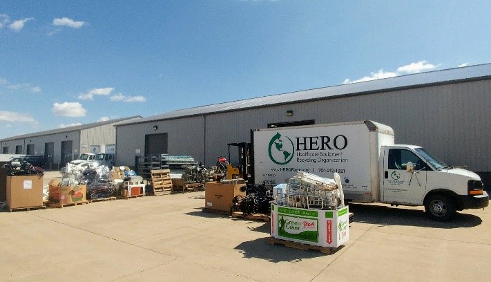 HERO truck being loaded with medical equipment