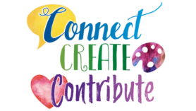 Picture of the words Connect Celebrate Contribute