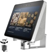 Mounted stand for wall with an Echo Show mounted on it