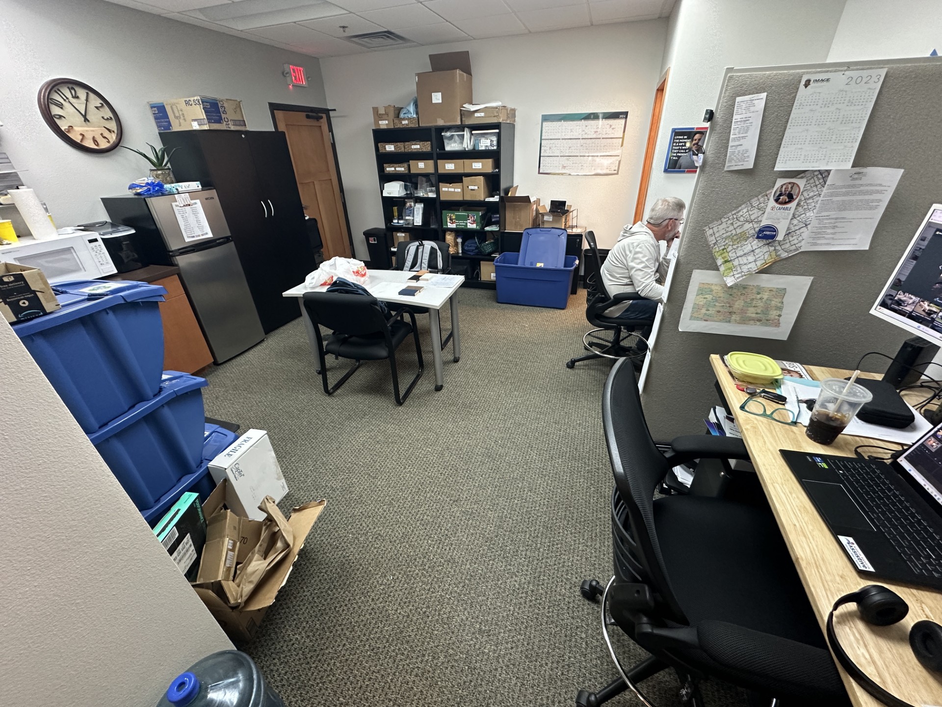 A look at the accessible kitchen in Bismarck prior to the remodel.